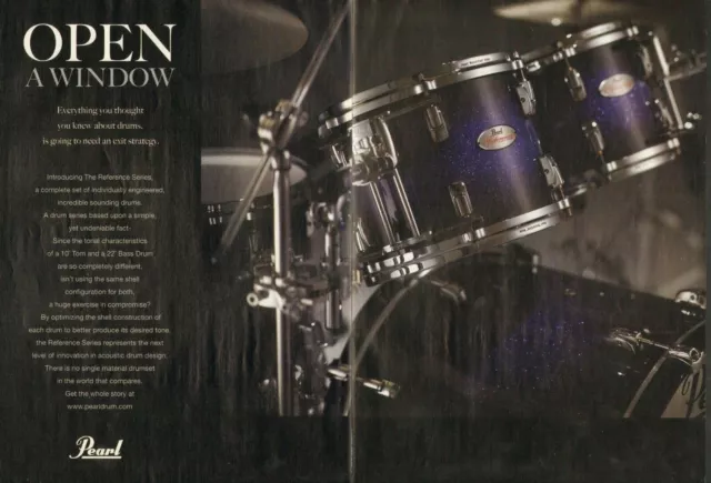 2005 2PG PRINT Ad of Pearl Reference Series Purple Craze Drum Kit