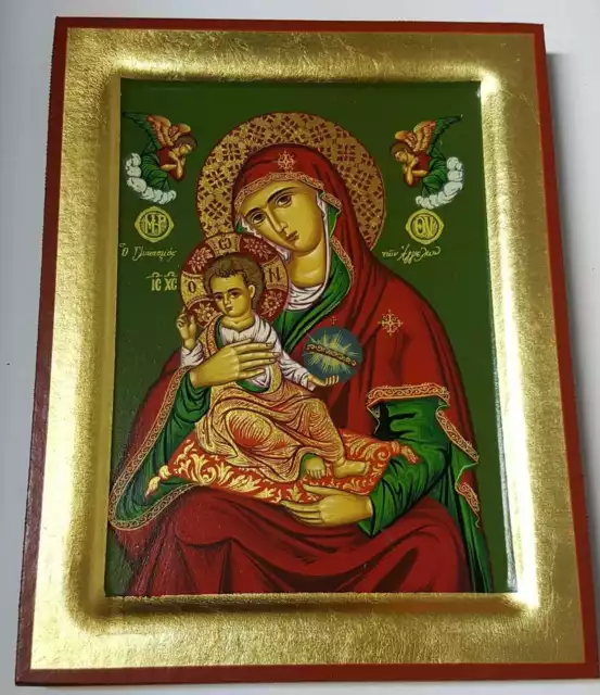 Ikone Madonna Gottesmutter Maria Engel Jesus Kind Icon Icone Ikona Icona икона