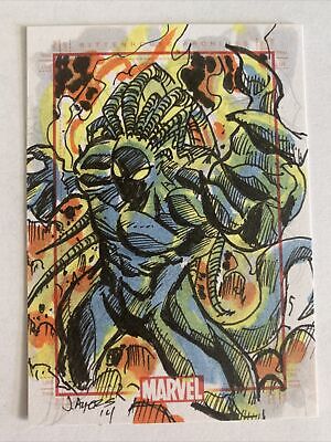 2014 Rittenhouse Marvel 75th Anniversary Sketch Card Blackheart by Justin Ayers