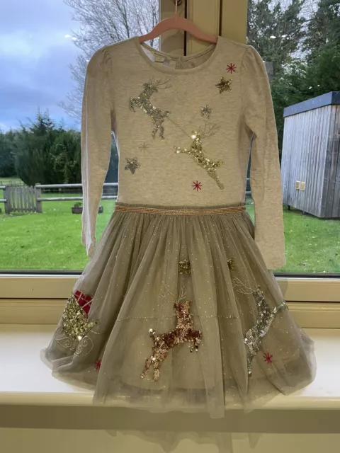 Monsoon reindeer dress top
