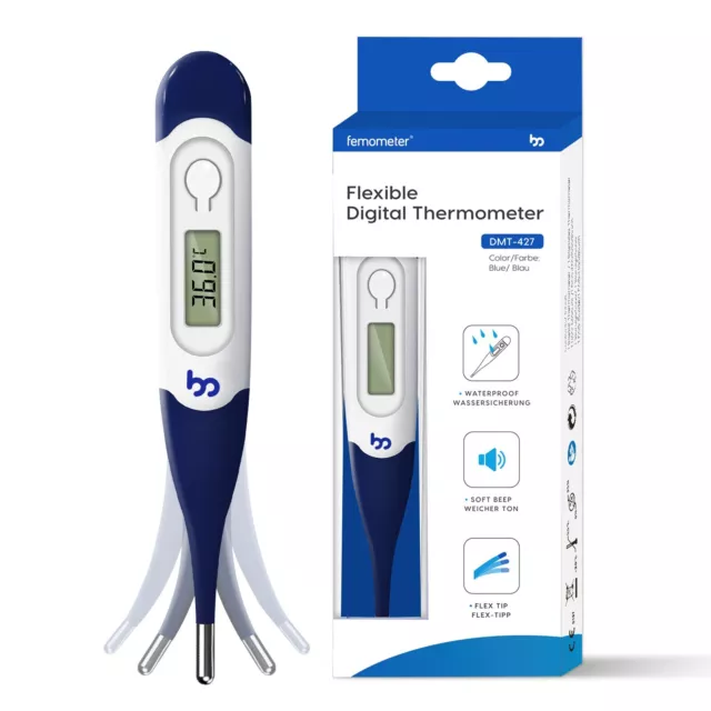 Femometer DIgital Basal Thermometer for Adults & Kids Oral