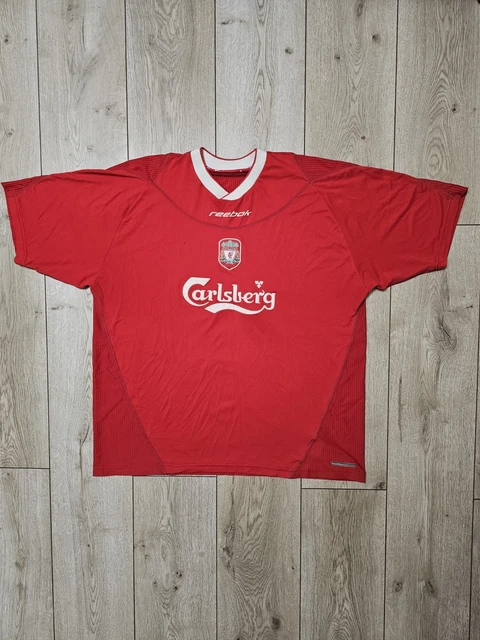 Maillot Domicile Liverpool FC Saison 1995-1996 - Taille L - Adidas - Occasion Bon État