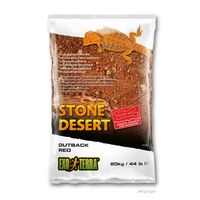 Exo Terra Outback Red Stone Desert 20Kg Terrariensand - Sand PT3137