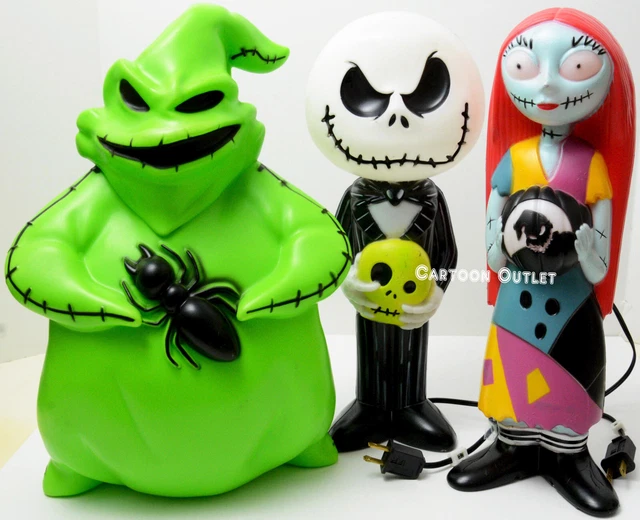 DISNEY JACK SKELLINGTON Oogie Boogie Sally Blow Mold Nightmare Before