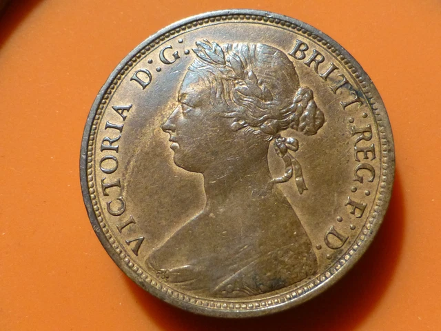 Angleterre - Half Penny - 1876 H - Recherchee & Rare Qualite Ttb+ !