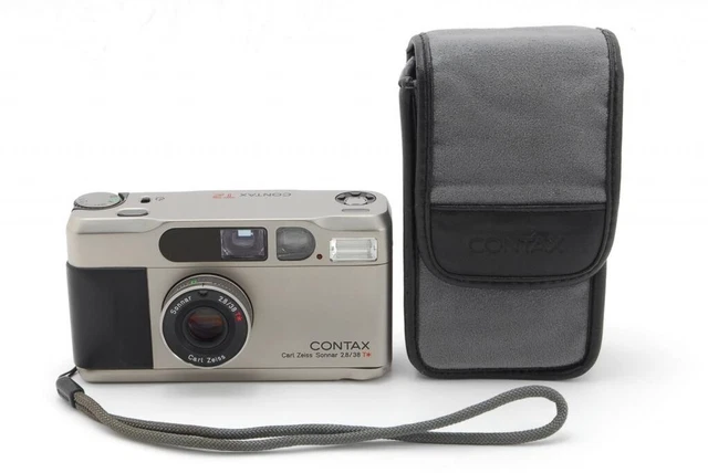 [NEAR MINT] Contax T2 Titan Silver 35mm Point & Shoot Film Camera From JAPAN