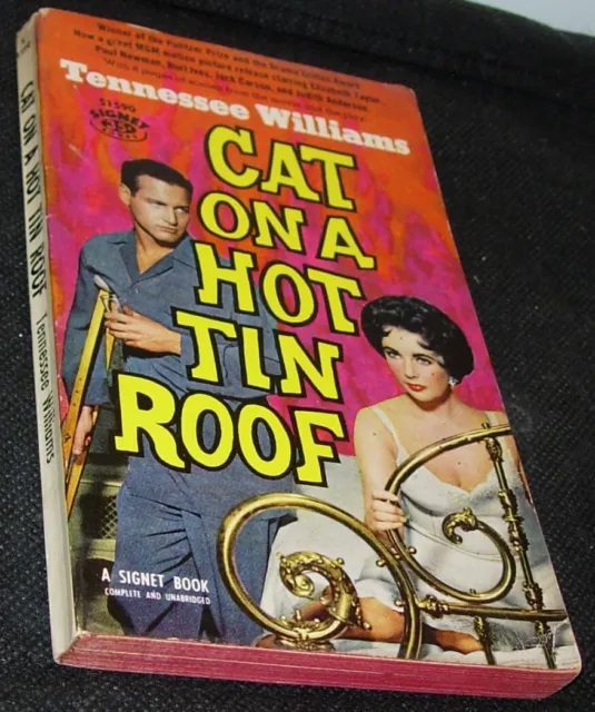 Cat On A Hot Tin Roof,Tennessee Williams.Liz Taylor,Paul Newman,1st.1958,PB