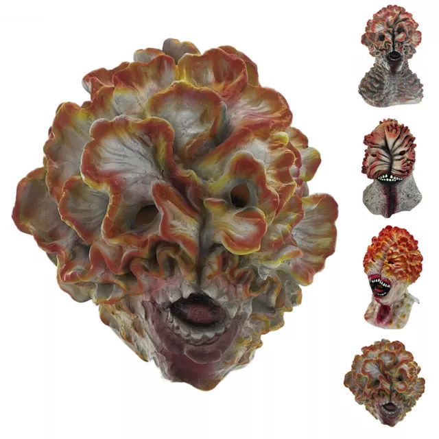 Cosplay The Last of US Clickers Spore Fungus Kids Mask Jumpsuit Halloween  Suits