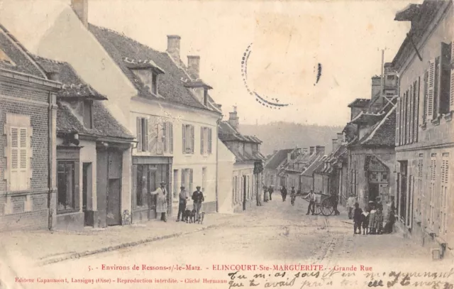 Cpa 60 Env.ressons Le Matz / Elincourt Sainte Marguerite / Grand Erue