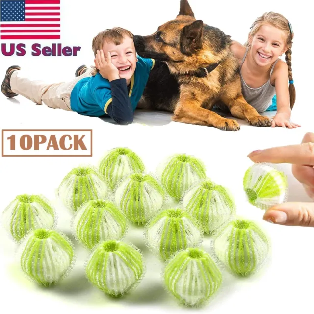 10× Pet Hair Remover for Laundry Lint Remover Washing Balls Reusable Dryer Balls