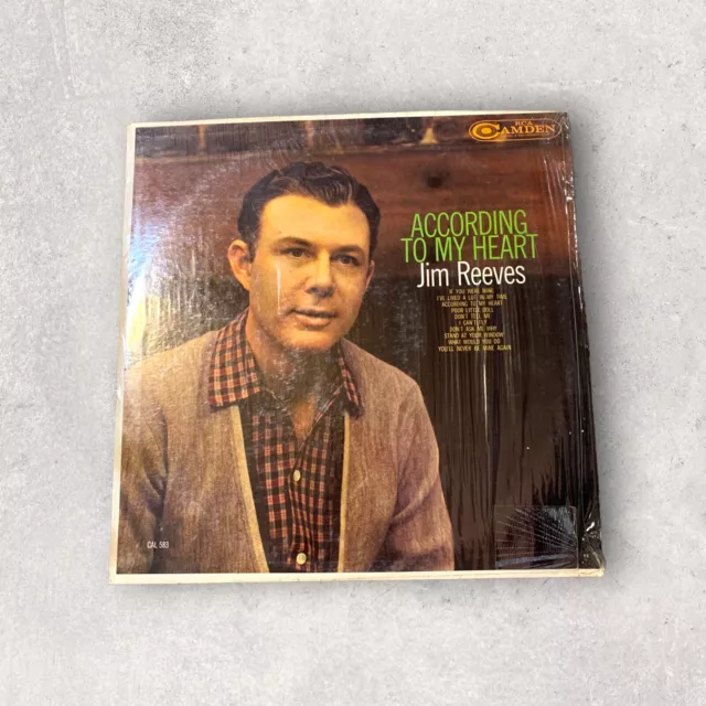 Jim Reeves According To My Heart Vinyl LP Record RCA Camden 1960