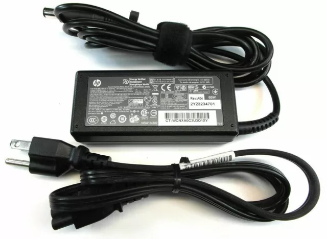 65W Genuine HP ProBook 450 640 650 840 850 G1 G2 Laptop Charger AC Power Adapter