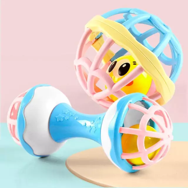 Colorful Baby Rattle Bell Toy for Early Education and Development