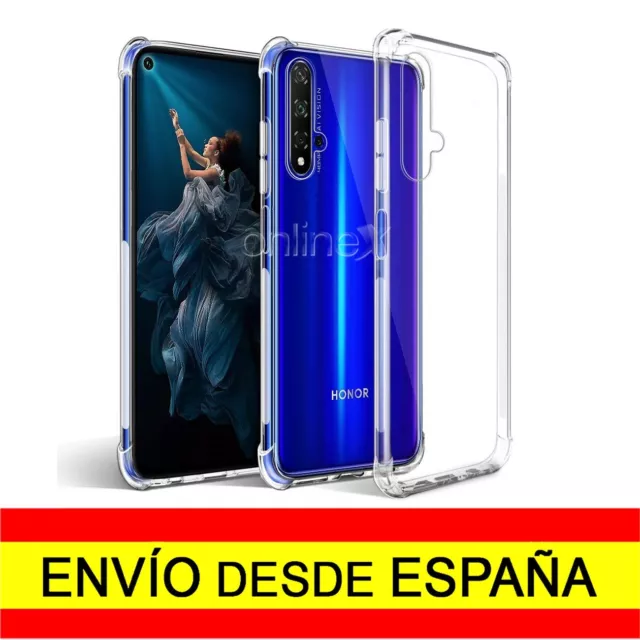 Funda Silicona Reforzada para HONOR 20 / 20 PRO / NOVA 5T Transparente a0721