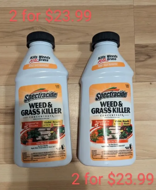 Spectracide Weed And Grass Killer Concentrate 16 Ounces, Use On Patios, Walkways