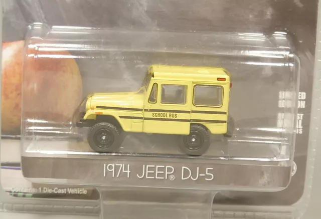 Greenlight 1:64 School Bus 1974 JEEP DJ-5 Diecast model car