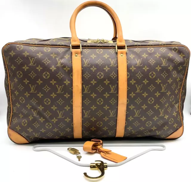 Authentic  Louis Vuitton  Monogram Sirius 55 M41404 Travel Bag DD030031