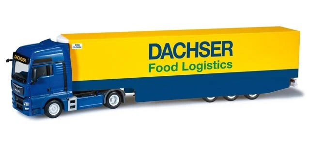 Camion MAN TGA XXL + Semi-remorque DHL - AWM échelle HO 1/87 - Excellent état
