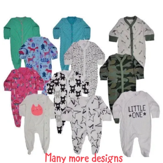 Ex NXT  Baby Boy Girl Sleepsuits Babygrow x One Premature Tiny 0/1 3-6 6-9 SALE