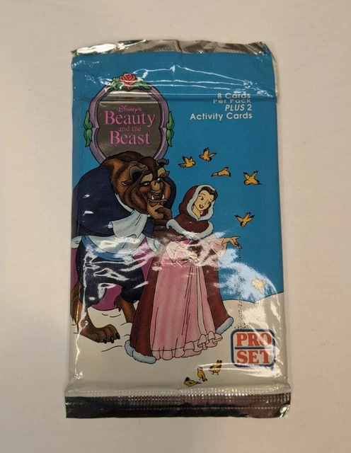 PRO SET DISNEY Beauty And The Beast Trading Cards 1992 pack *New ...