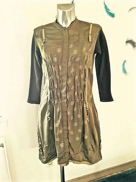 Robe Modulable HIGH USE En Soie Rose - Taille 42, Sans Manches, Longueur Genou - Neuf Sans étiquettes