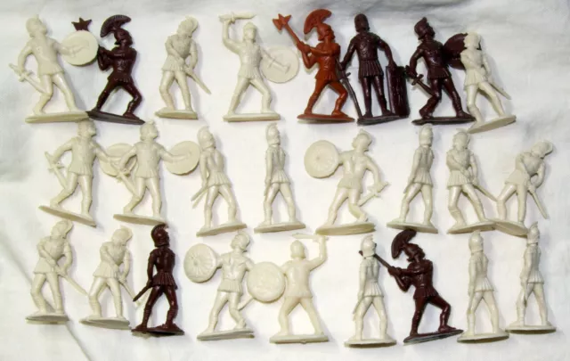 vintage plastic toy soldiers charbens roman etruscan  reshots