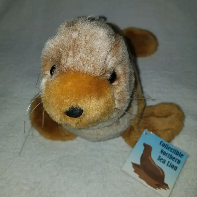 Northern Sea Lion Plush USPS Collectible 1990 Stamp Applique 2005 Stuffed w/tag