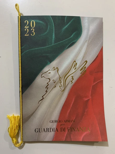 calendario guardia di finanza 2023 GIORGIO ARMANI