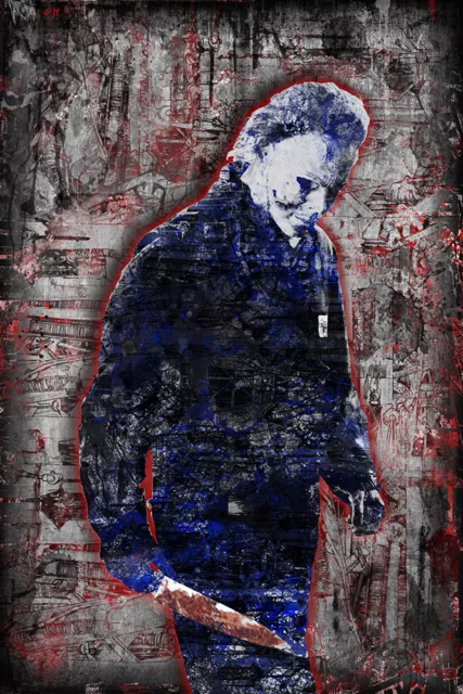 Michael Myers of HALLOWEEN 8x10in Poster, Halloween Horror Print Free Shipping