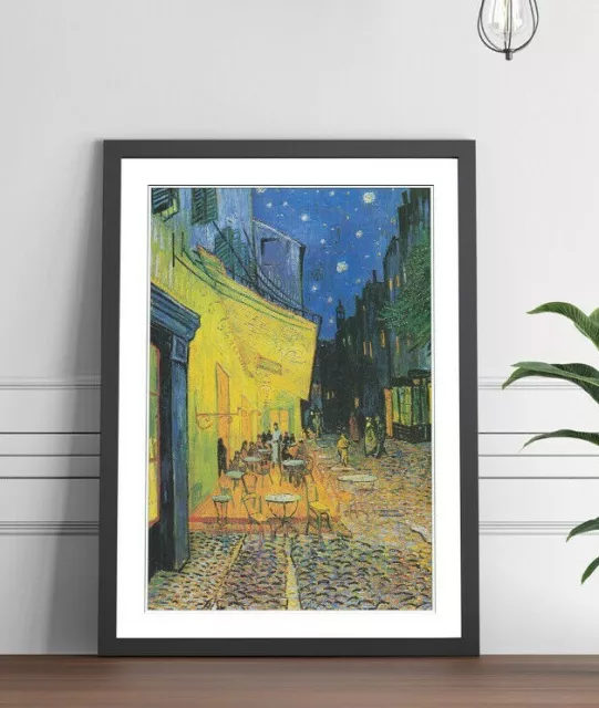 Van Gogh Cafe Terrace  FRAMED WALL ART POSTER PAINTING PRINT 4 SIZES