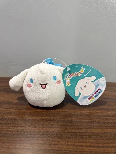 SQUISHMALLOWS HELLO KITTY & Friends Cinnamoroll Bag Clip Plush 2.5” USA