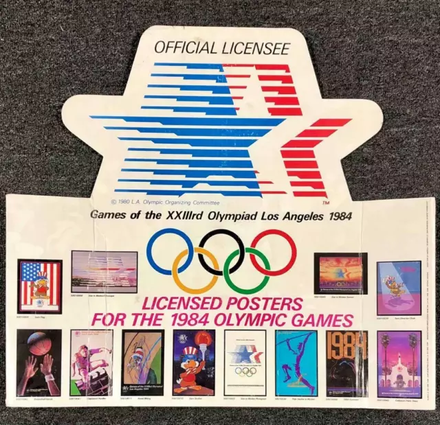 original 1984 Los Angeles LA Olympic Games 22x34 Gymnastics Olympiad poster New 3