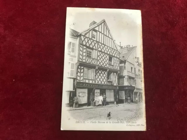CPA Normandy N5 Dreux Old Main Street House