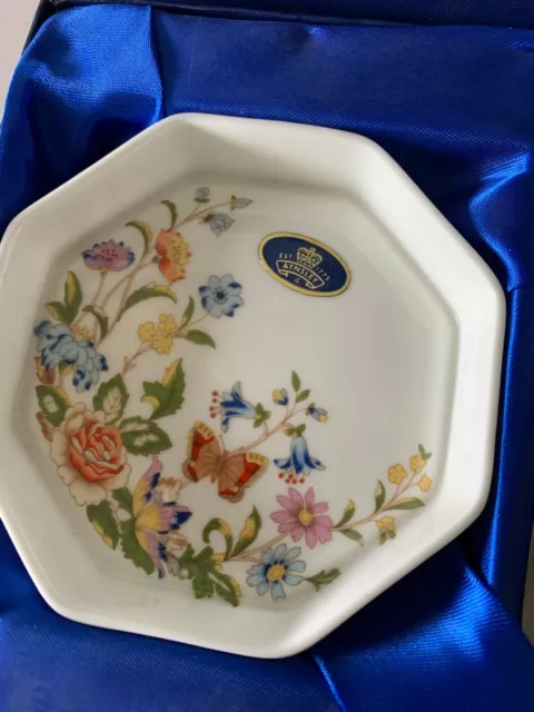 Aynsley Cottage Garden  Butter Plate & Knife Boxed  Perfect 2