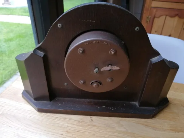 smiths 30 hour wooden mantel clock C1940 - 1950 2