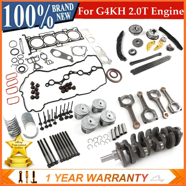 G4KH 2.0L ENGINE Rebuild Piston Gasket Kit / Crankshaft Con Rods For