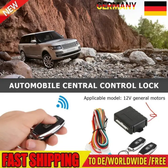 Universal Car Remote Central Door Lock Kit Keyless Entry Alarm System 410/T231