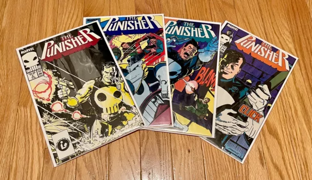 Marvel Comics Punisher (1987) 2 3 4 5 VF- to NM 4 Book Lot Klaus Janson