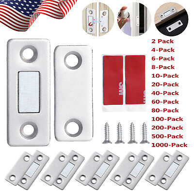 Strong Magnetic Door Closer Cabinet Catch Latch Cupboard Ultra Thin Closures Lot