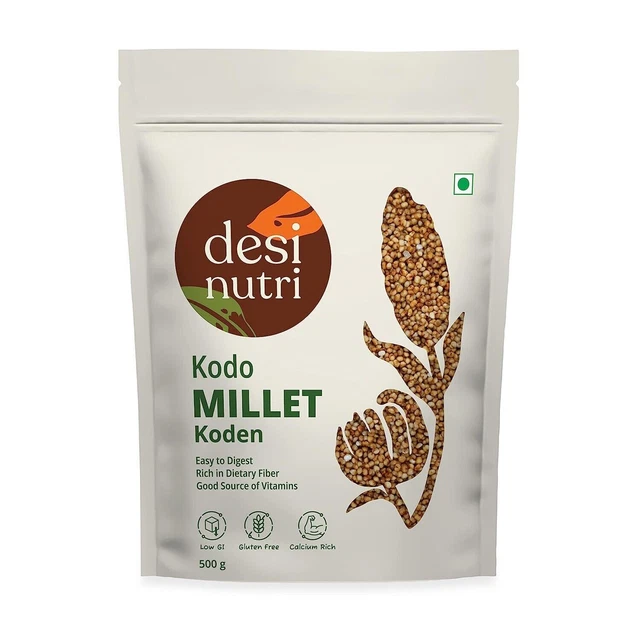 Desi Nutri Kodo Millet Koden 17,6 once Facile da digerire Ricco di fibre e...