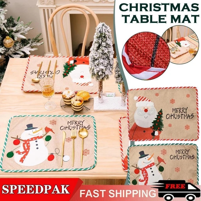 Hermosos Manteles Clásicos Diseño Mágico de Navidad 7A7B Totalmente Nuevos P7F3