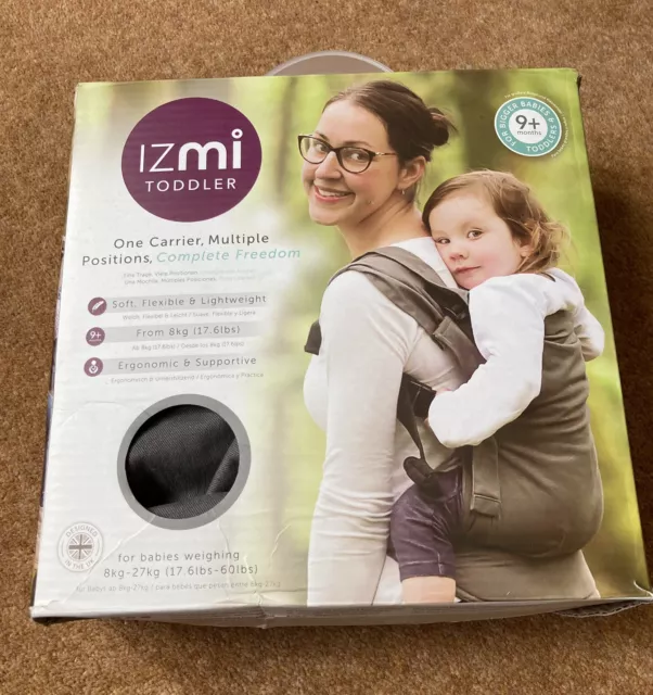 Used Twice - Izmi Toddler / Big Large Baby Carrier 9 + Months From 8kg To 27kg