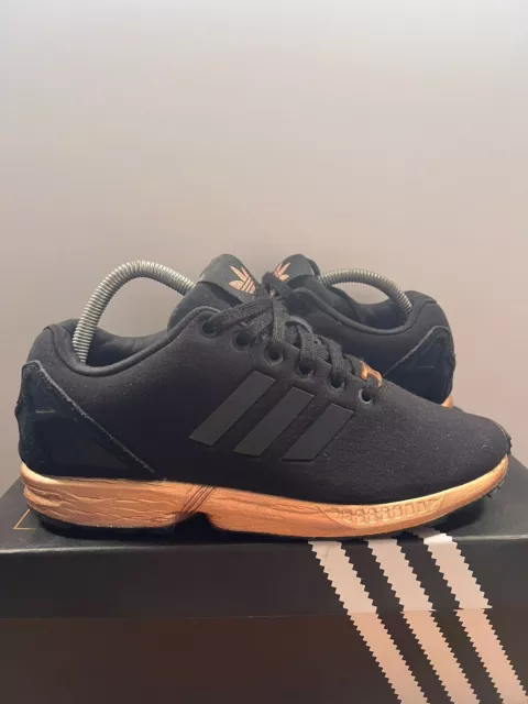 ADIDAS ZX FLUX - Black Metallic Copper - Size 9 W NEW - TAGS REMOVED - RARE £230.00 - PicClick UK