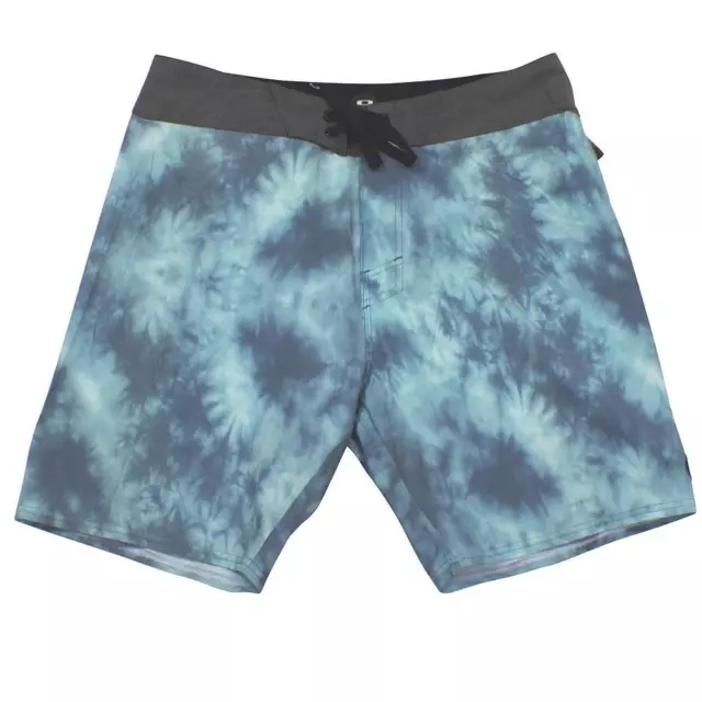 Oakley Slay Aqua Sea 36 XL Blue Grey Mens Swim Surf Beach Boardies Board Shorts