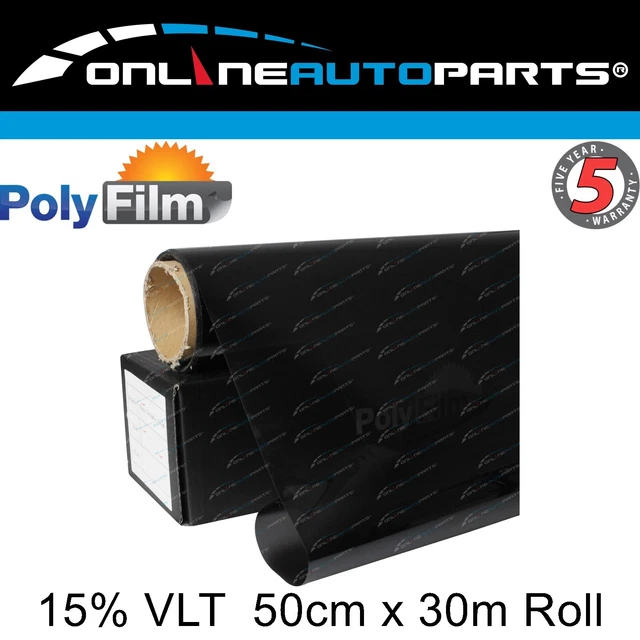 Premium Nano Ceramic Tint Film 15% VLT 30m x 50cm Bulk Roll Car Home Office
