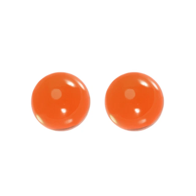 2 pz. Sfera da giocoleria contatto acrilico arancione - 30 mm