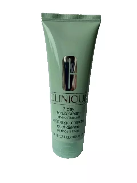 CLINIQUE  7 Day Scrub Cream -Rinse Off Formula - FULL SIZE - 3.4 oz  NEW & Fresh