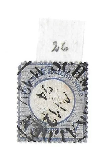 Briefmarken Deutsches Reich 26  gestempelt 1874 Schmalkalden