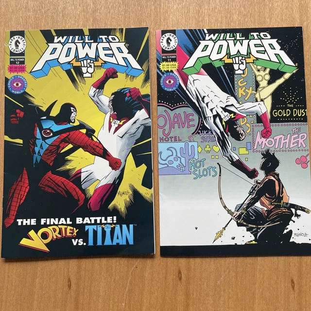 WILL TO POWER # 11 and # 12 Dark Horse Comics 1994