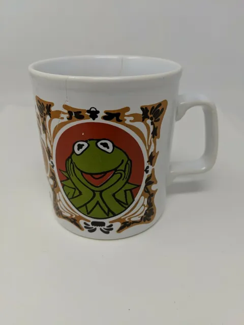 The Muppet Show 1978 VTG Kermit The Frog Jim Henson White Kiln Craft Coffee Mug
